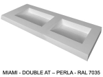 Plan vasque Design, sur mesure, Largeur 120 à 200 cm x Profondeur 40 à 60 cm, résine minérale de couleurs ACRYSTONE® Finition lisse, Livraison Offerte et Rapide.